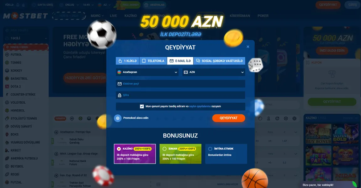 Mostbet Azerbaycan Yüklə: Tətbiqdə Qeydiyyat və Giriş